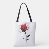 Roos Bloesem Tote Bag (Achterkant)