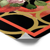 Roos Bloesems in Lijst Poster (Hoek)