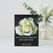 Roos blokkeert vanwege prijsopgave briefkaart (Staand voorkant)