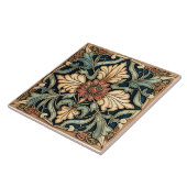 Roos BlokkeerTegel, nieuwe stijl Tegeltje (Zijkant)