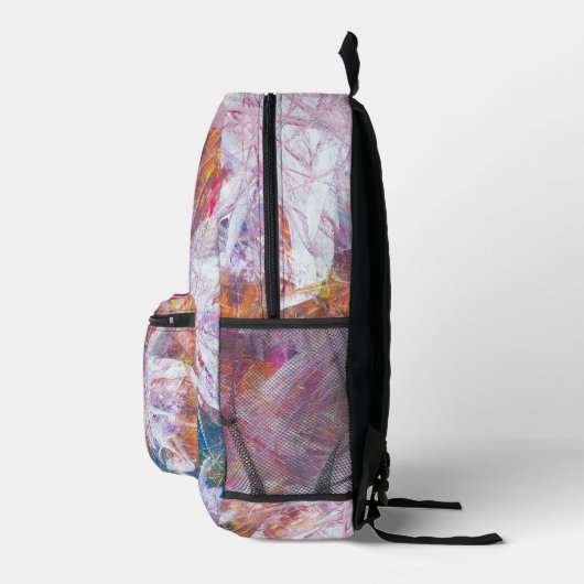 Roos Bloom Bedrukte Rugzak (Rechts)