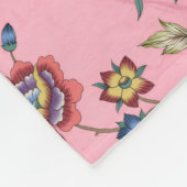 roos Bloom Elegantie Fleece Deken (Hoek)