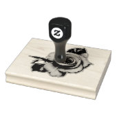 Roos Bloom Wood Handle Rubberstempel (Stempel)