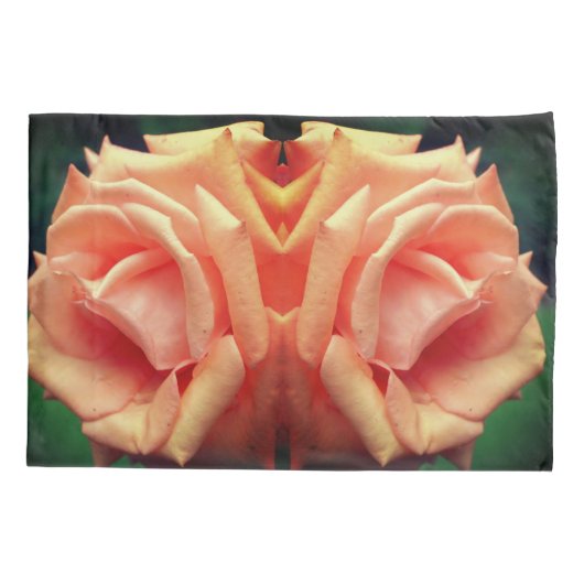 Roos Blooming Peach Kussensloop (Achterkant)