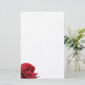 Roos Blossom Briefpapier (Staand voorkant)