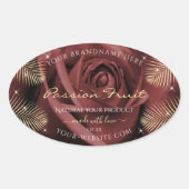 Roos Blossom Palm Leaves Product Labels (Voorkant)
