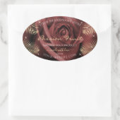Roos Blossom Palm Leaves Product Labels (Tas)