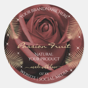 Roos Blossom Palm Leaves Product Labels