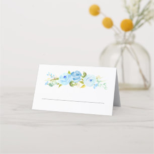 Roos Blue Religious Place Card Plaatskaartje