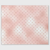 Roos Blush Beauty Pink Crystals Swarovski Stippen Cadeaupapier (Vlak)