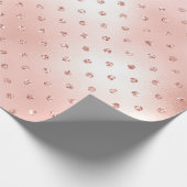 Roos Blush Beauty Pink Crystals Swarovski Stippen Cadeaupapier (Hoek)