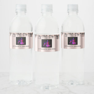Roos Blush Black Drids Dynasty Drinken Event Logo Waterfles Etiket