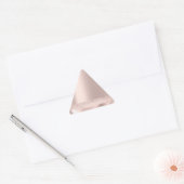 Roos Blush Bruidsnaam Strepen Lijnen Sticker (Envelop)