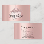 Roos Blush Closet Hanger Mode Boutique Visitekaartje (Voorkant / Achterkant)