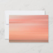 Roos Blush Eenvoudige Bruiloft Dank u Kaart (Achterkant)