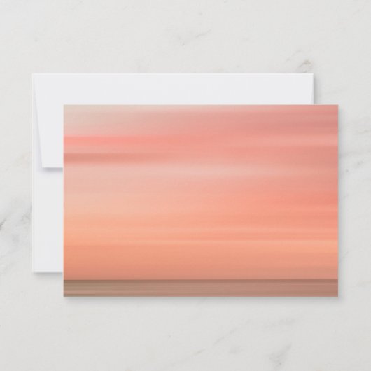 Roos Blush Eenvoudige Bruiloft Dank u Kaart (Achterkant)