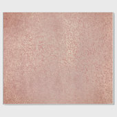 Roos Blush Foxier Skin Gold Beauty Koper Glitter Cadeaupapier (Vlak)