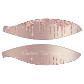 Roos Blush Glitter Drivers Aangepaste tekst Basket Basketbal (Panelen)