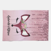 Roos Blush Glitter Paint Girly Fox Theedoek (Horizontaal)