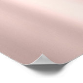 Roos Blush Glitter schrijft Eyelashes Makeup Beaut Poster (Hoek)