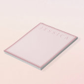 Roos Blush | JOUW NAAM Notitieblok