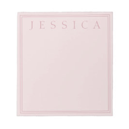 Roos Blush | JOUW NAAM Notitieblok