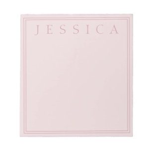 Roos Blush JOUW NAAM Notitieblok