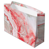 Roos Blush Luxury Gemstone Agate Marble Groot Cadeauzakje (Achterkant Gekanteld)