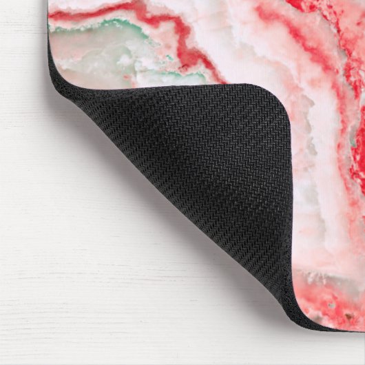 Roos Blush Luxury Gemstone Agate Marble Muismat (Hoek)