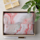 Roos Blush Luxury Gemstone Agate Marble Tissuepapier (Geschenk)