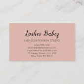 Roos Blush Microblading Makeup Eyelash Glitter Visitekaartje (Achterkant)