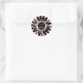 Roos Blush Nails Stylist Studio Custom Logo Ronde Sticker (Tas)