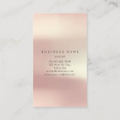 Roos Blush Parly Abstract Minimale Silk Vertical2 Visitekaartje (Achterkant)