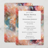 Roos Blush Perzik Sinaasappel Bloemen Vrijgezellen Kaart (Voorkant / Achterkant)