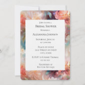 Roos Blush Perzik Sinaasappel Bloemen Vrijgezellen Kaart (Voorkant)