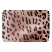 Roos Blush Pink Leopard Badmat (Voorkant)