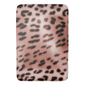 Roos Blush Pink Leopard Badmat (Voorkant Verticaal)