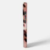 Roos Blush Pink Leopard Case-Mate iPhone Case (Achterkant / Links)
