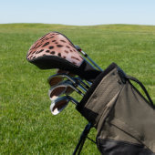 Roos Blush Pink Leopard Golfheadcover (Insitu)