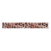 Roos Blush Pink Leopard Grosgrain Lint (Voorkant)