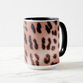 Roos Blush Pink Leopard Mok (Voorkant rechts)