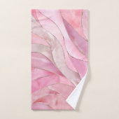 Roos Blush Pink - Mozaïekgolven Bad Handdoek (Handdoek)