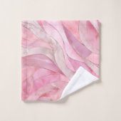 Roos Blush Pink - Mozaïekgolven Bad Handdoek (Wasdoekje)