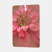 Roos Blush Poinsettias Digital Art Metal Ornament (Voorkant links)