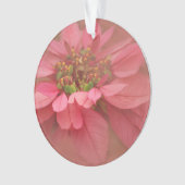 Roos Blush Poinsettias Digital Art Ornament (voorkant)
