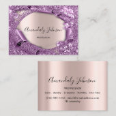 Roos Blush Powder Pink Makeup Artist Event Planner Visitekaartje (Voorkant / Achterkant)