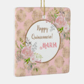 Roos Blush Quinceanera Ornament (Rechts)