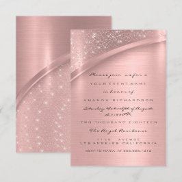 Roos Blush roze Vrijgezellenfeest bruiloft Kaart