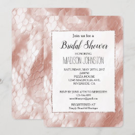 Roos Blush Roze Wit Snake Skin Kaart