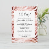 Roos Blush Roze Zebra Kaart (Staand voorkant)